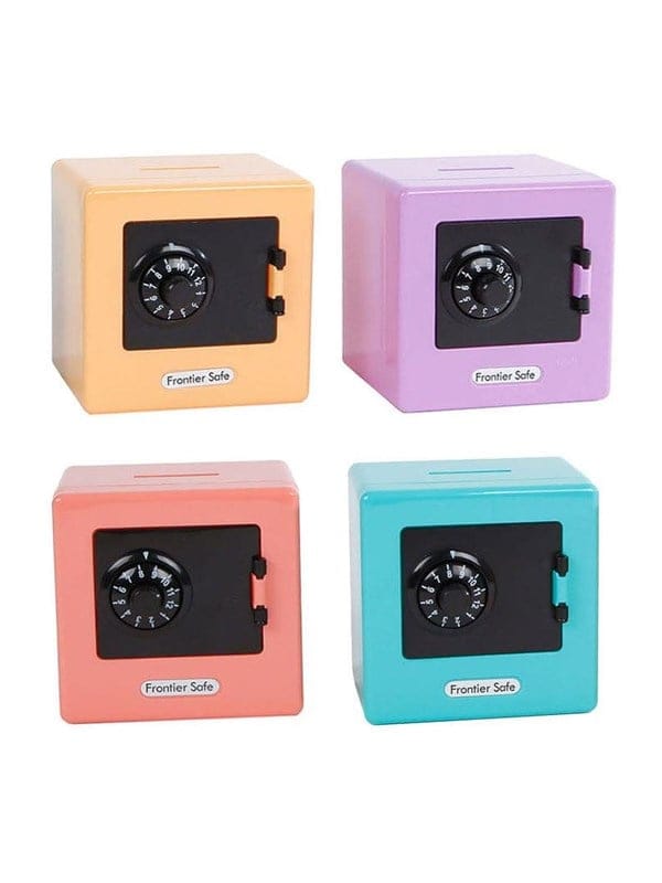 Pocket Money Money Safe With Code 9cm - assorted