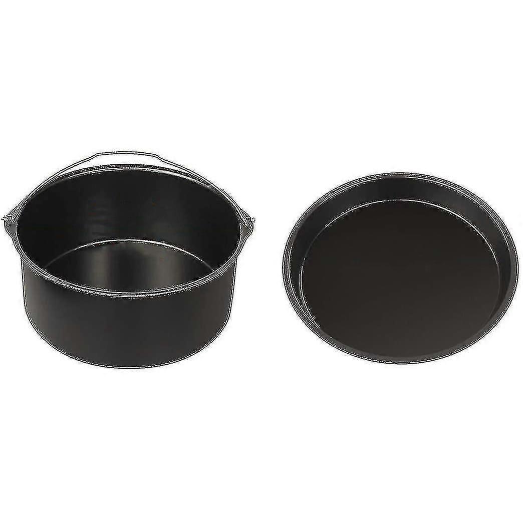 7-zoll-airfryer-zubehör, 2er-pack Backform, Kuchenform, Pizzablech