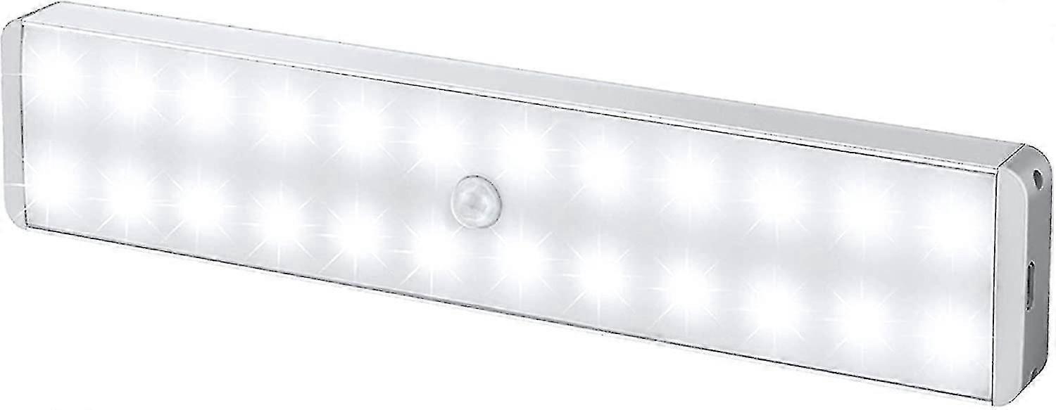 Led-schrankleuchte, 24 Leds, Neueste Version, Dimmer, Usb-wiederaufladbar, Bewegungssensor, Kabellose, Überall Anbringbare Unterbauleuchte Mit Fernbedienung