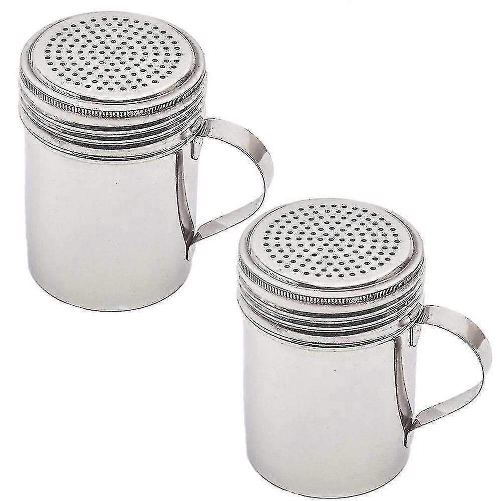 2-teiliges Edelstahl-streuer-set Mit Deckel Und Griff, Salz- Und Pfefferstreuer