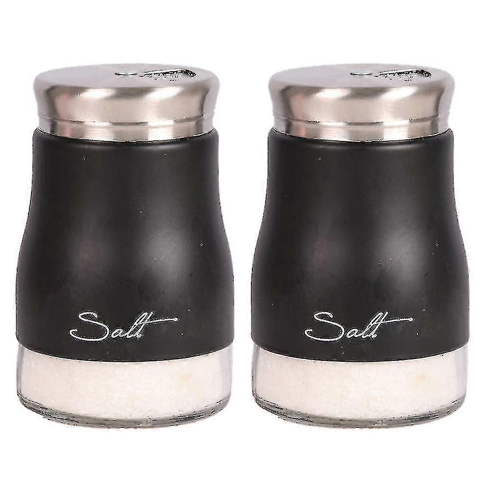 Salz- Und Pfefferstreuer-set, Küchendekoration, Salz- Und Pfefferstreuer-set Aus Glas, Niedlicher Salzstreuer-26-black