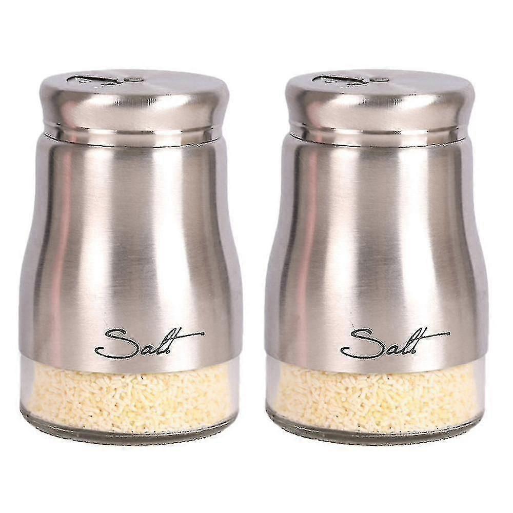 Salz- Und Pfefferstreuer-set, Küchendekoration, Salz- Und Pfefferstreuer-set Aus Glas, Niedlicher Salzstreuer-26-silver