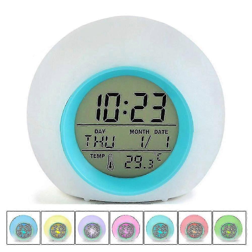 Kinderwecker, Lichtwecker Für Kinderschlafzimmer, 7 Farben