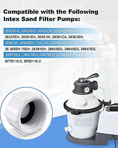 Szrkrla Passend Für Intex 11456 Pool-ablassventilkappe Und O-ring Für Aufstellpools Ersatzteile