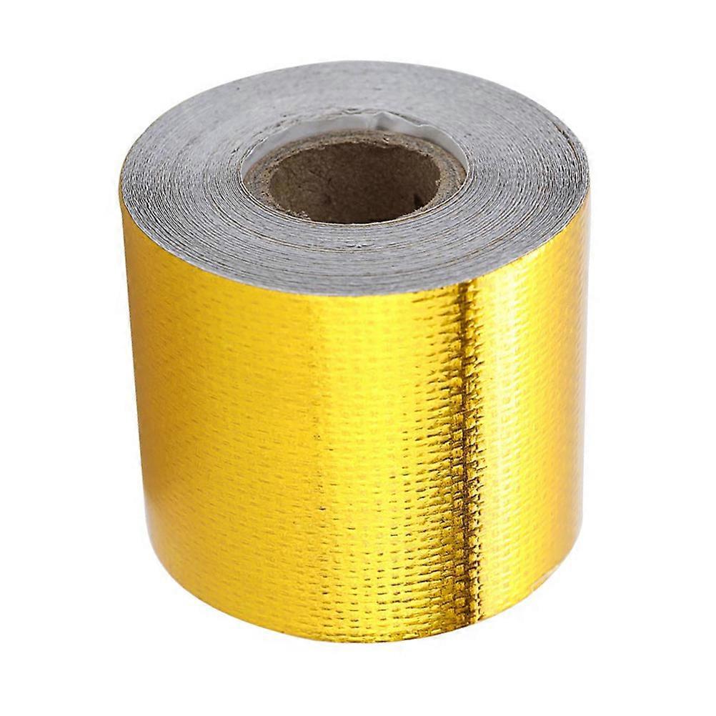 Aluminiumfolien-dichtungsband, Hitzebeständiges Band, Wasserdichtes Rohrreparaturband-30.00x0.50x0.50cm-golden