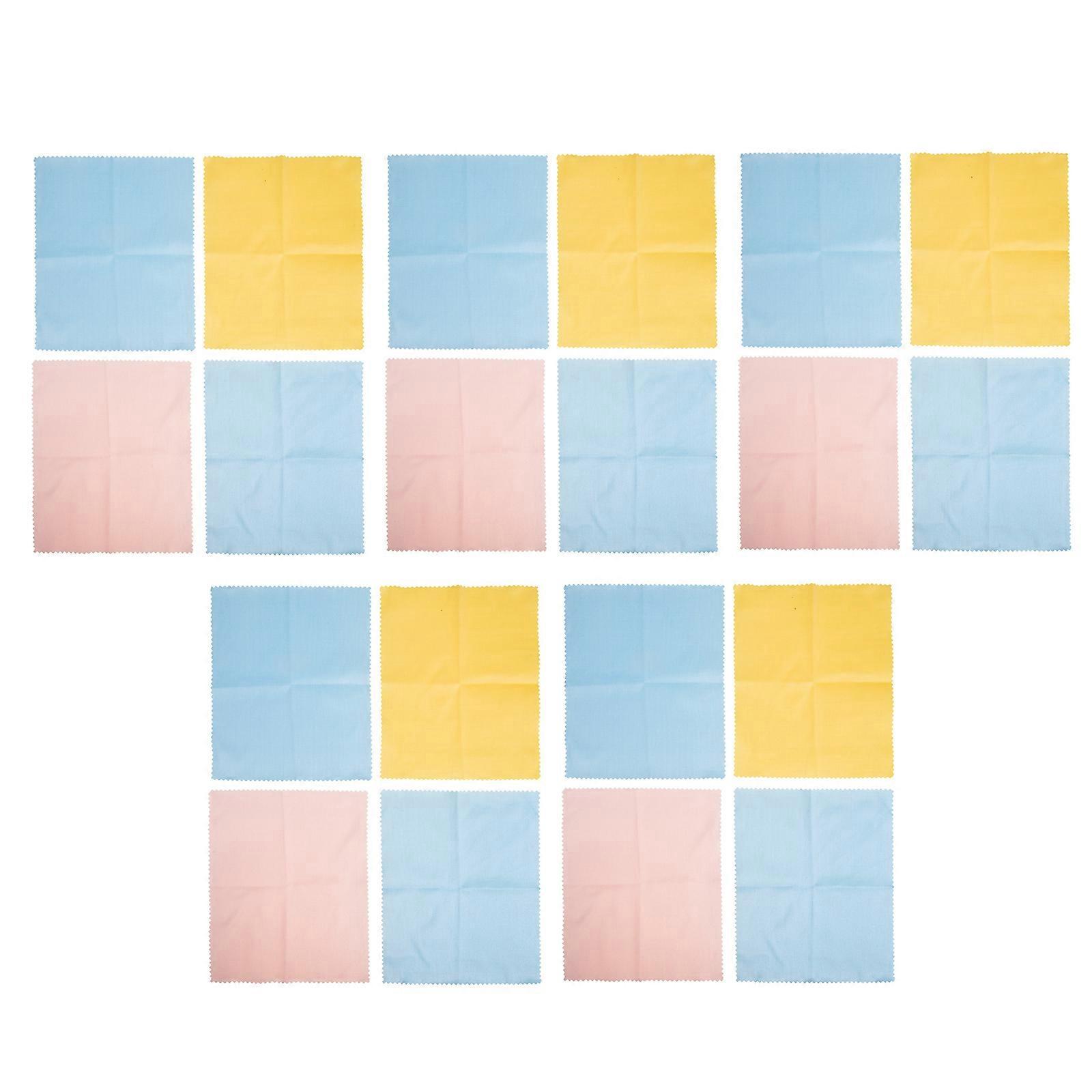 20 Stück Mikrofasertücher Zur Reinigung Von Musikinstrumenten Und Klavieren-18x15cm-random Color