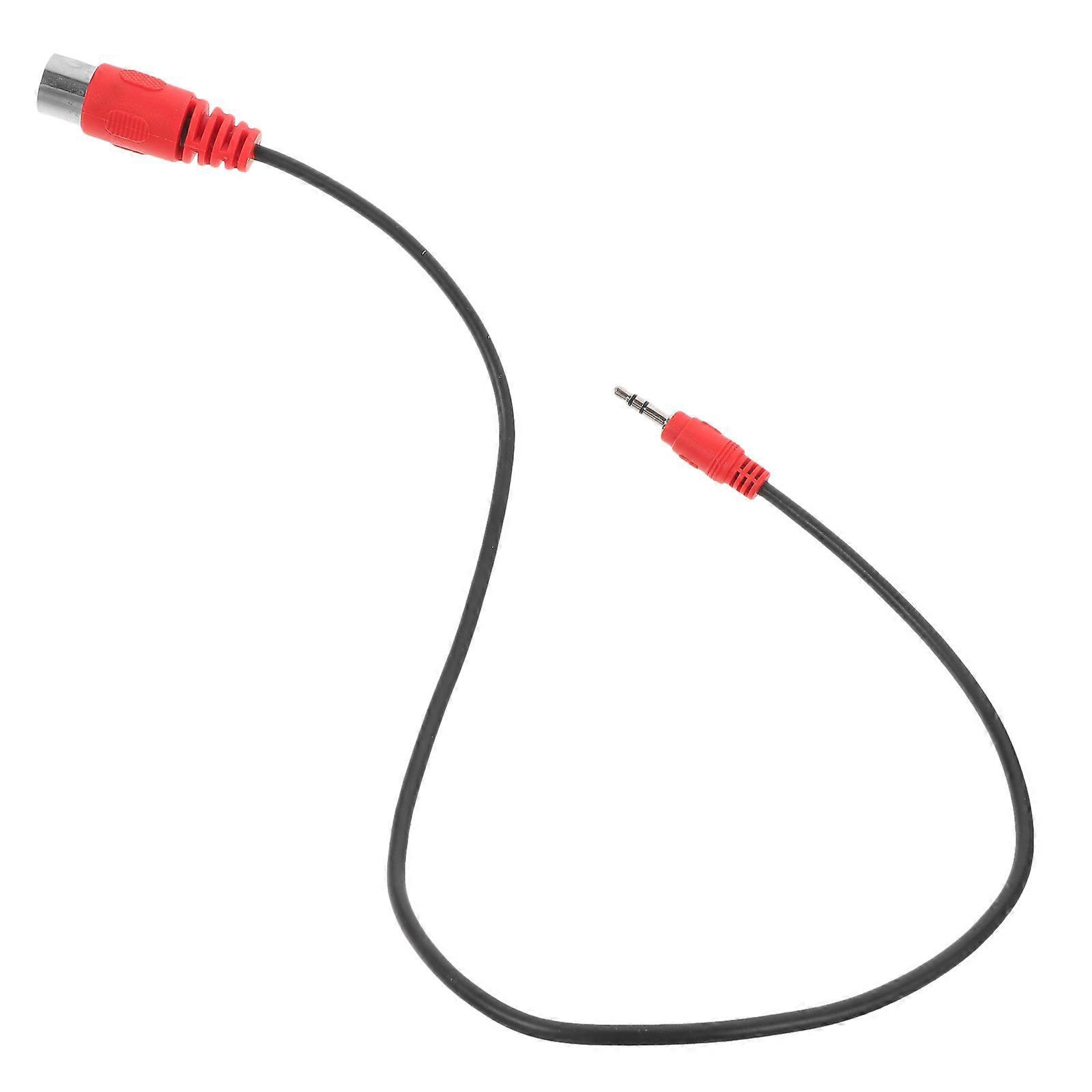 Audiokabeladapter 3,5 Mm Auf 5-poliges Midi-kabel, Audiokabel, Audioadapter-zubehör-53.30x1.50x1.50cm-red