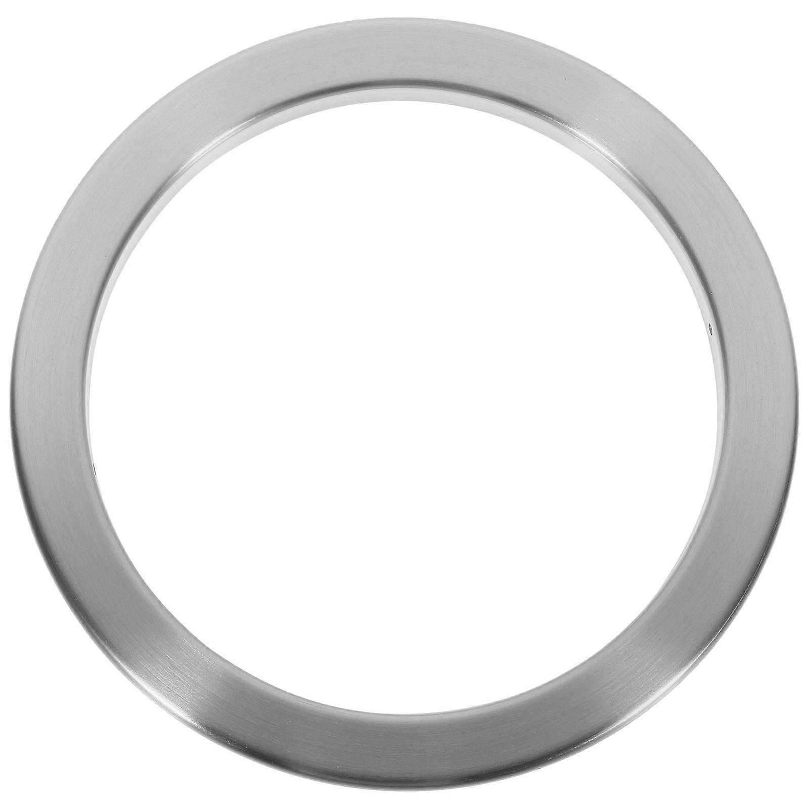 Metallene Müllschlucker-tülle, Küchenarbeitsplatte, Eingebaute Müllschlucker-tülle, Runde Müllschlucker-tülle-20.80x20.80x1.50cm-silver