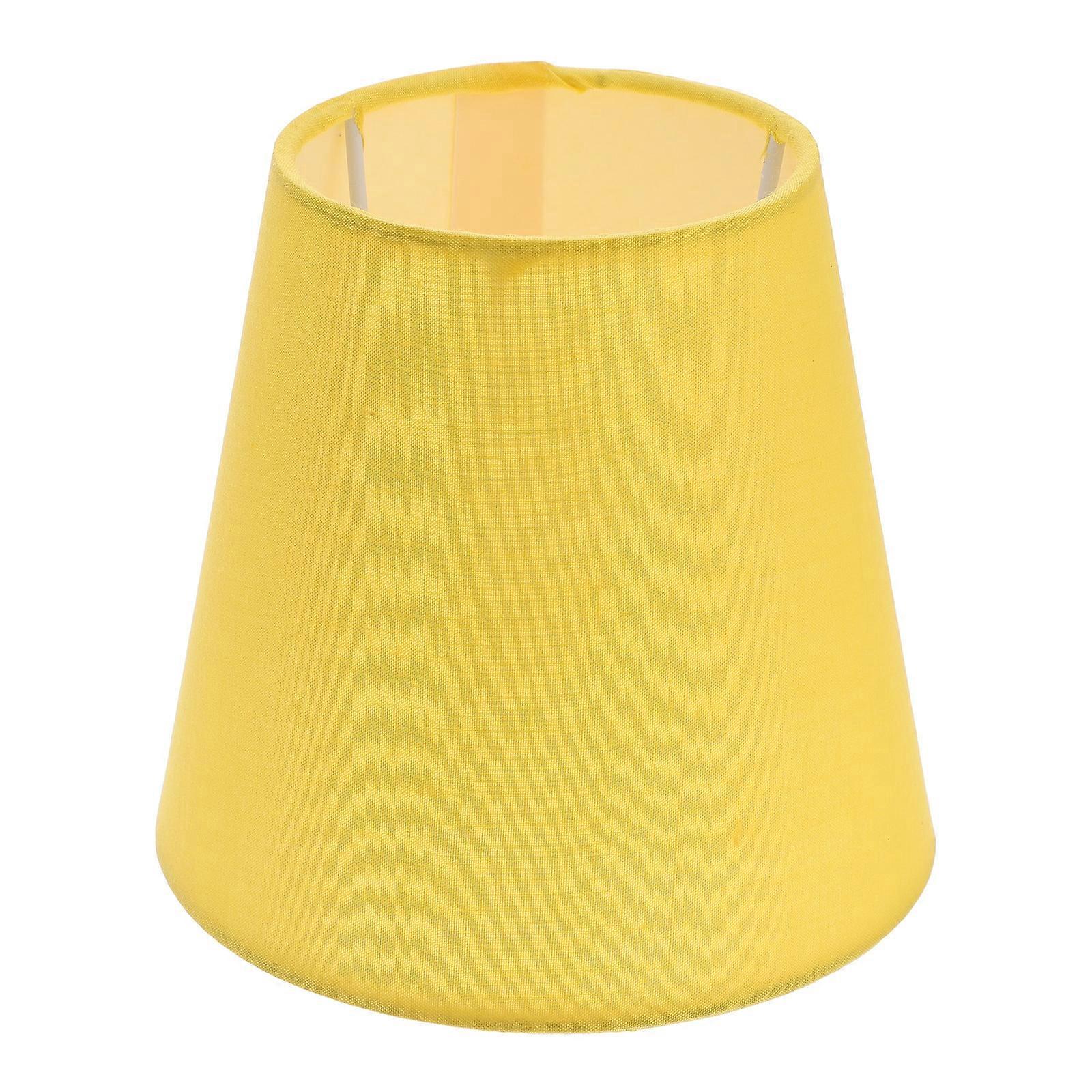 Lampenschirm, Hängelampenabdeckung, Haushaltslampenschirm Aus Stoff, Deckenlampenabdeckung-14x14x13cm-yellow