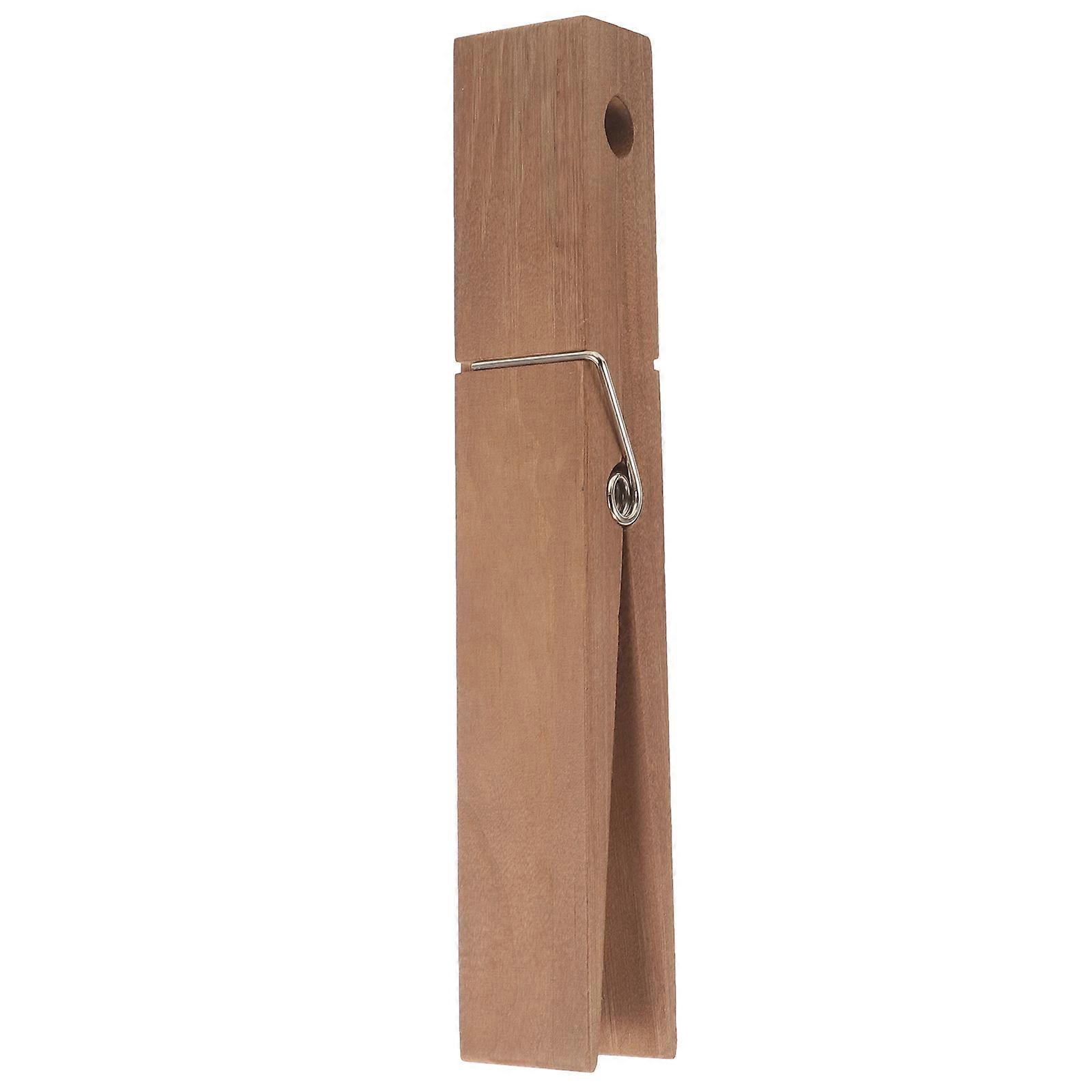 Große Wäscheklammer Aus Holz, Robuste Wäscheklammer, Handtuchhalter, Extra Große Wäscheklammer Zum Wäschetrocknen-30.10x4.70x4.00cm-light Brown