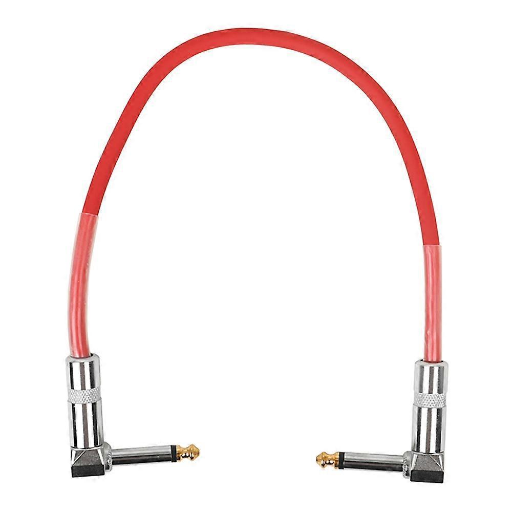 Gitarren-patchkabel 6,35 Mm, Gitarrenkabel Für E-gitarre, Einzelblock-effektkabel, Anschlusskabel-38.00x4.60x1.20cm-red
