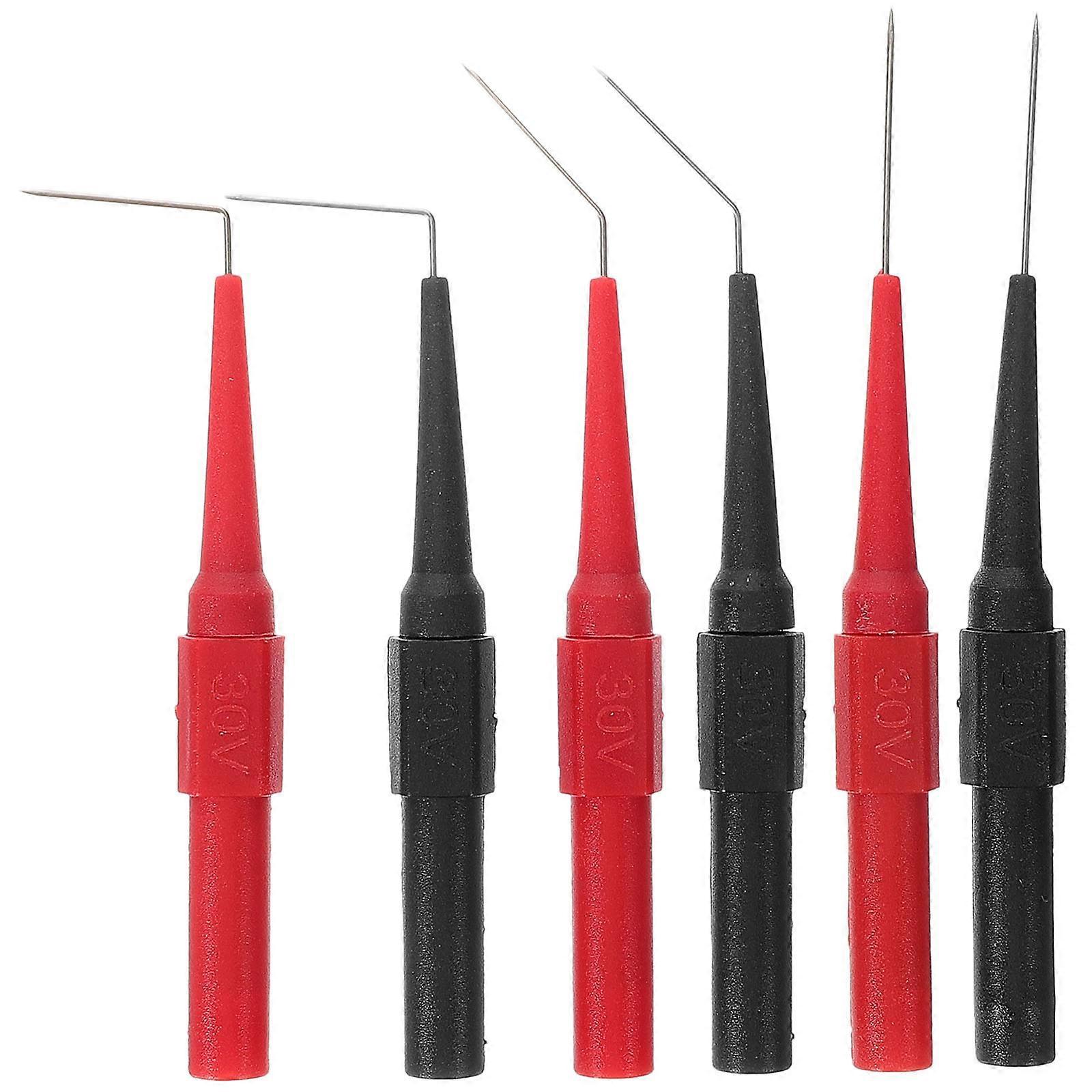 Stück Messspitzen Für Multimeter, Gerade Und Abgewinkelte Messspitzen, 0,7 Mm-8.30x0.60x0.60cm
