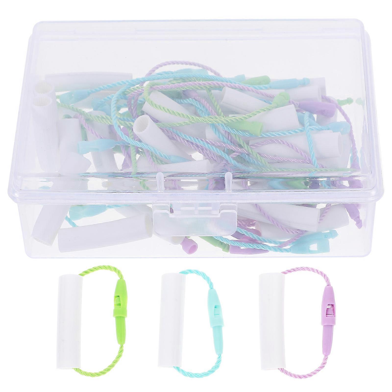 30 Namensschilder Für Kleidung, Kita-namensetiketten, Beschreibbare Namensschilder, Namensschilder Zum Aufhängen Mit Ringen (farbe Zufällig)-3.00x2.00x0.50cm-random Color