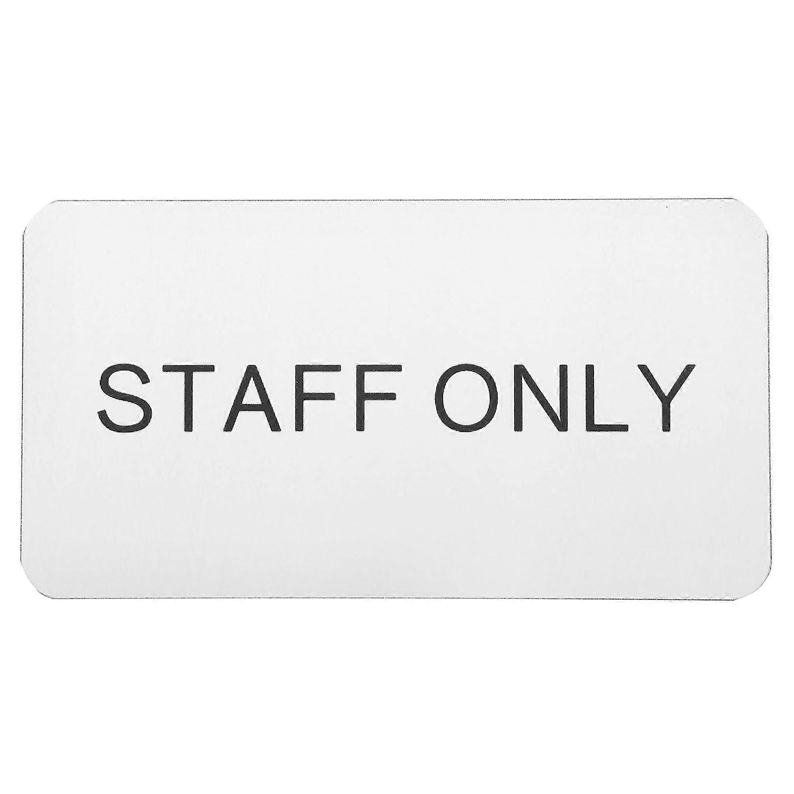 Türschild „nur Für Personal“ Zur Wandmontage Und Tür- Und Wandmontage Für Restaurants-18.00x10.00x0.18cm-silver