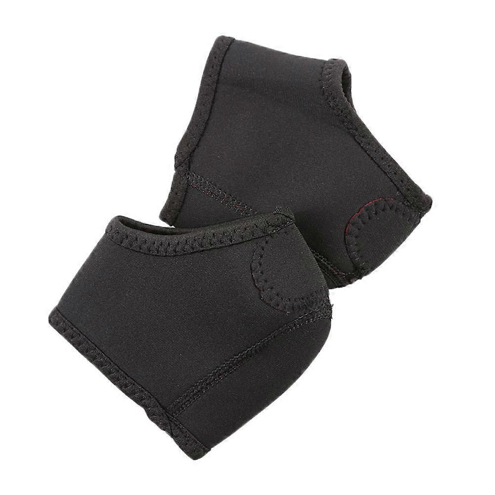 2 Stück Praktische Neopren-knöchelpolster, Nützliche Fersenstützen, Fersenschutzhüllen-11.5x9.5x0.2cm-black