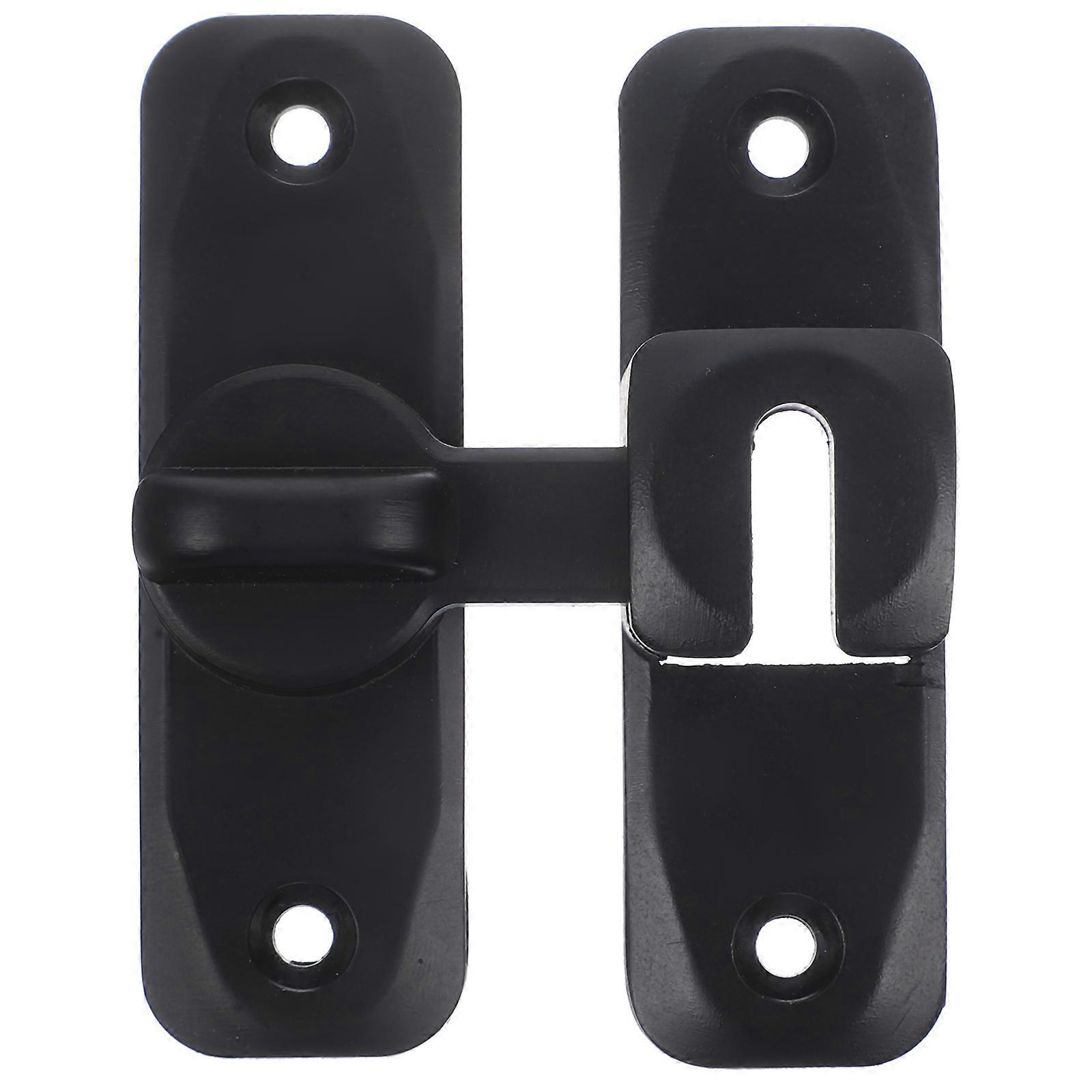 Rechtwinkliger Edelstahl-schnallenverschluss, 90-grad-edelstahlverschluss Für Zuhause-8x2.5x0.3cm-black
