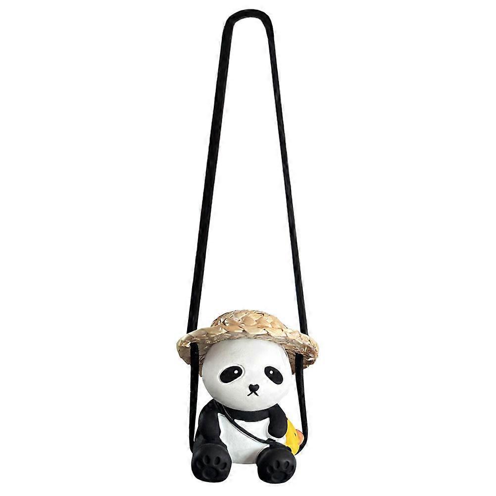 Panda-autoanhänger, Panda-deko, Panda-anhänger Für Den Rückspiegel-26.00x5.00x4.30cm
