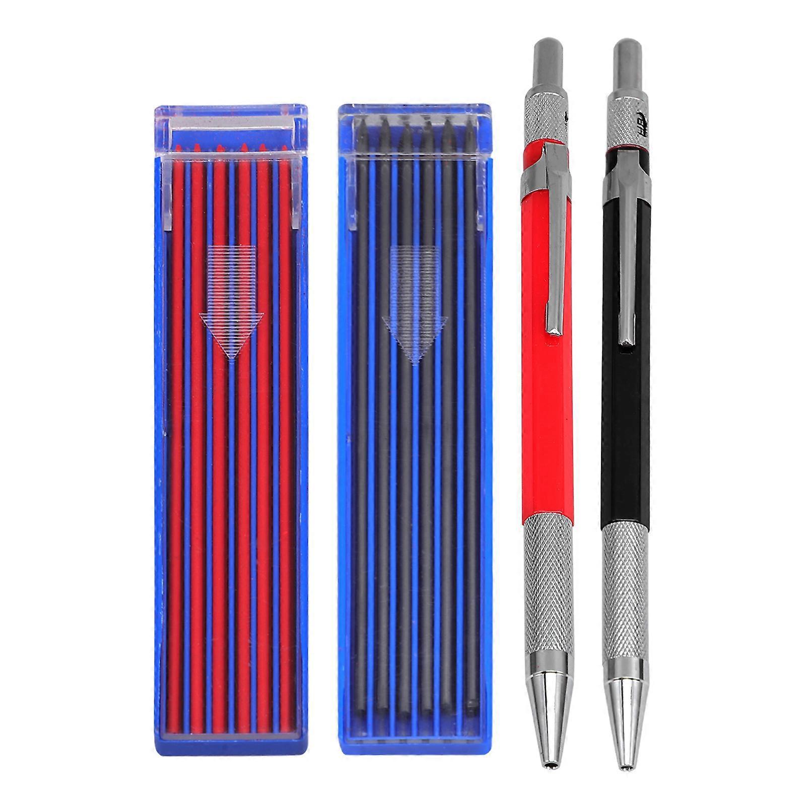 Set Zimmermannsbleistifte, Druckbleistifte, Automatische Schreibbleistifte, Konstruktionsbleistifte Mit Minen-15.00x1.00x1.00cm