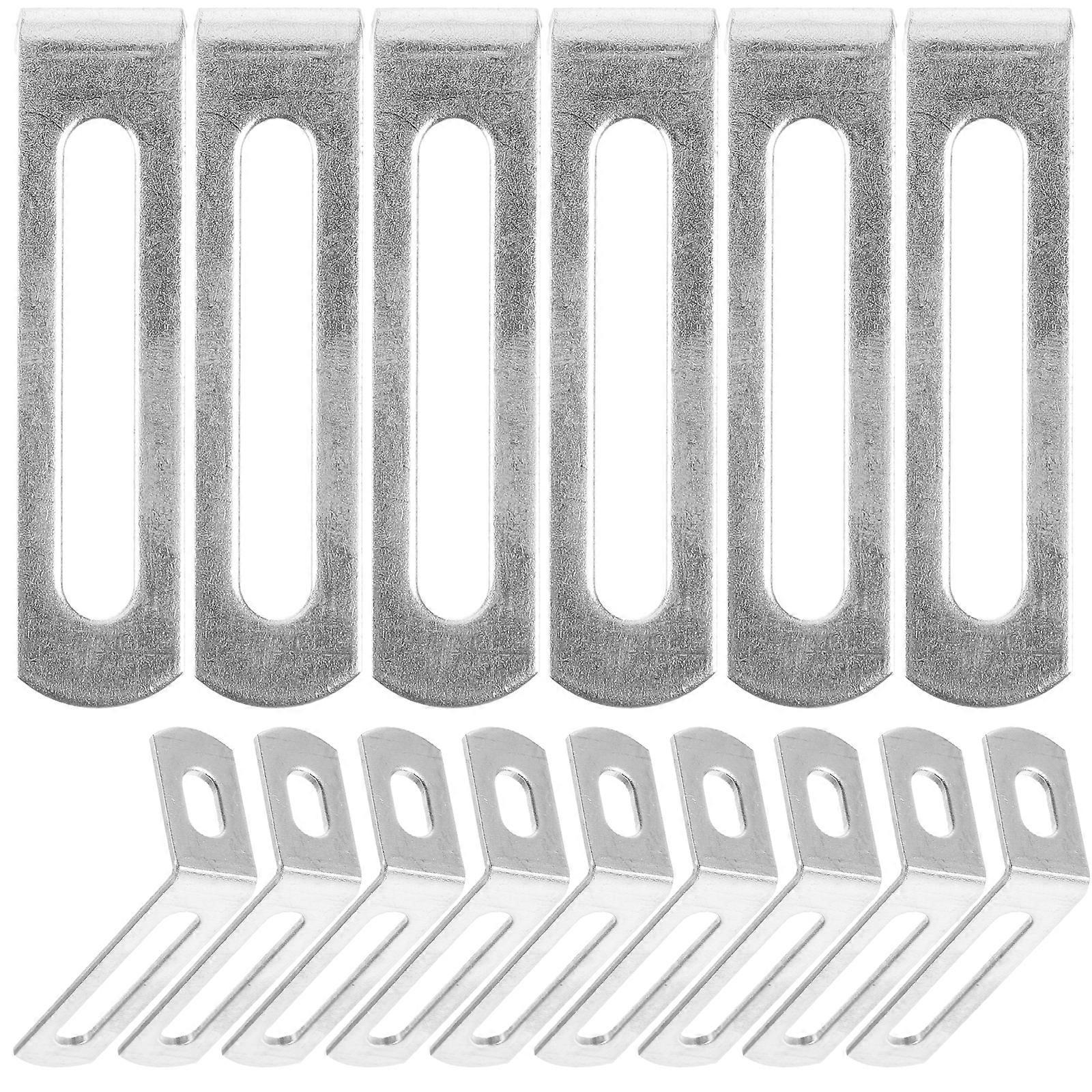 20 Stück Eckwinkel Mit Langloch, Rechtwinklige Winkel, Hochbelastbare L-winkel-5x2.4cm