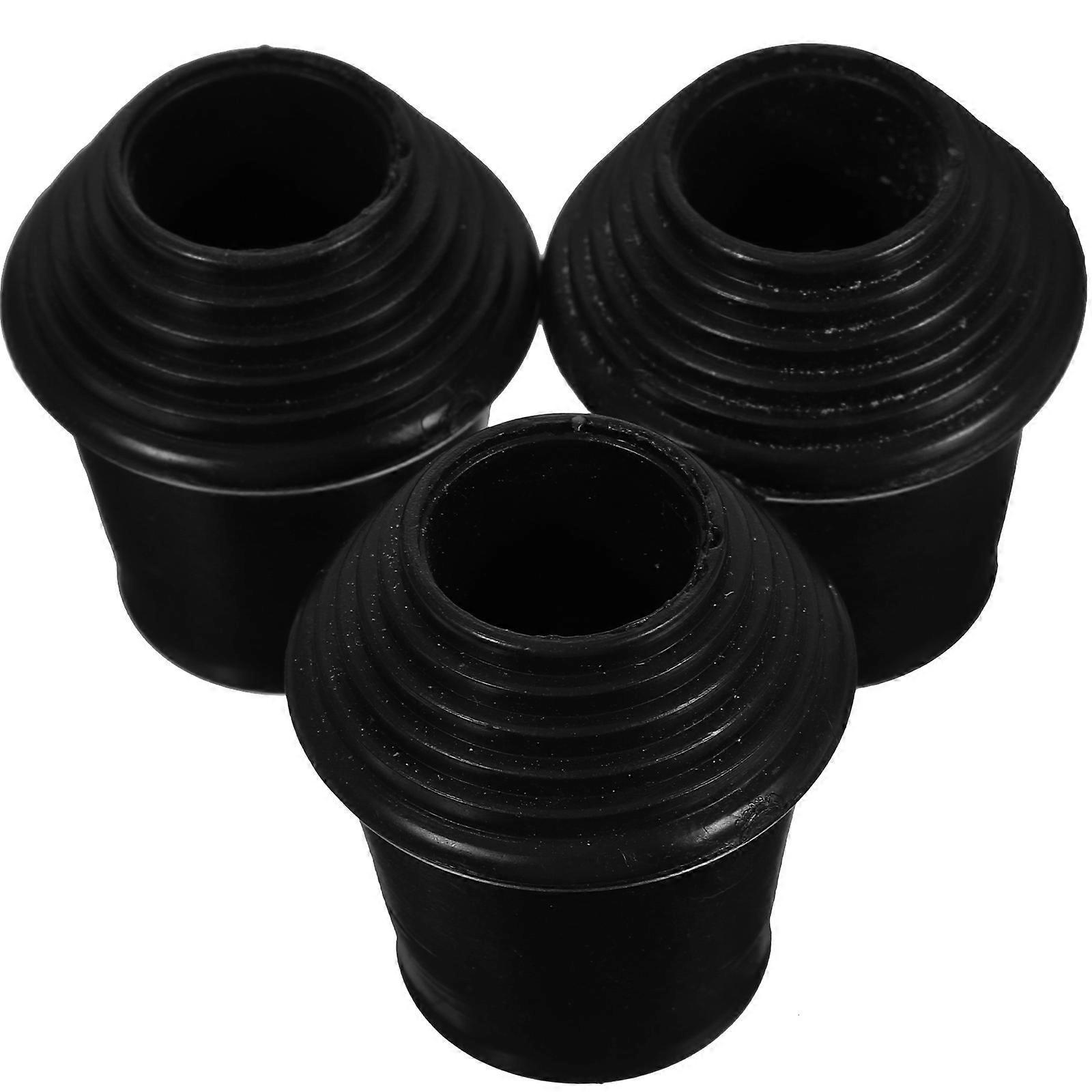 3-teiliges Set Drum-pads, Gummifüße Für Drumständer, Snare-rack-pads, Beine, Percussion-instrumententeile-2.8x3.2cm-black