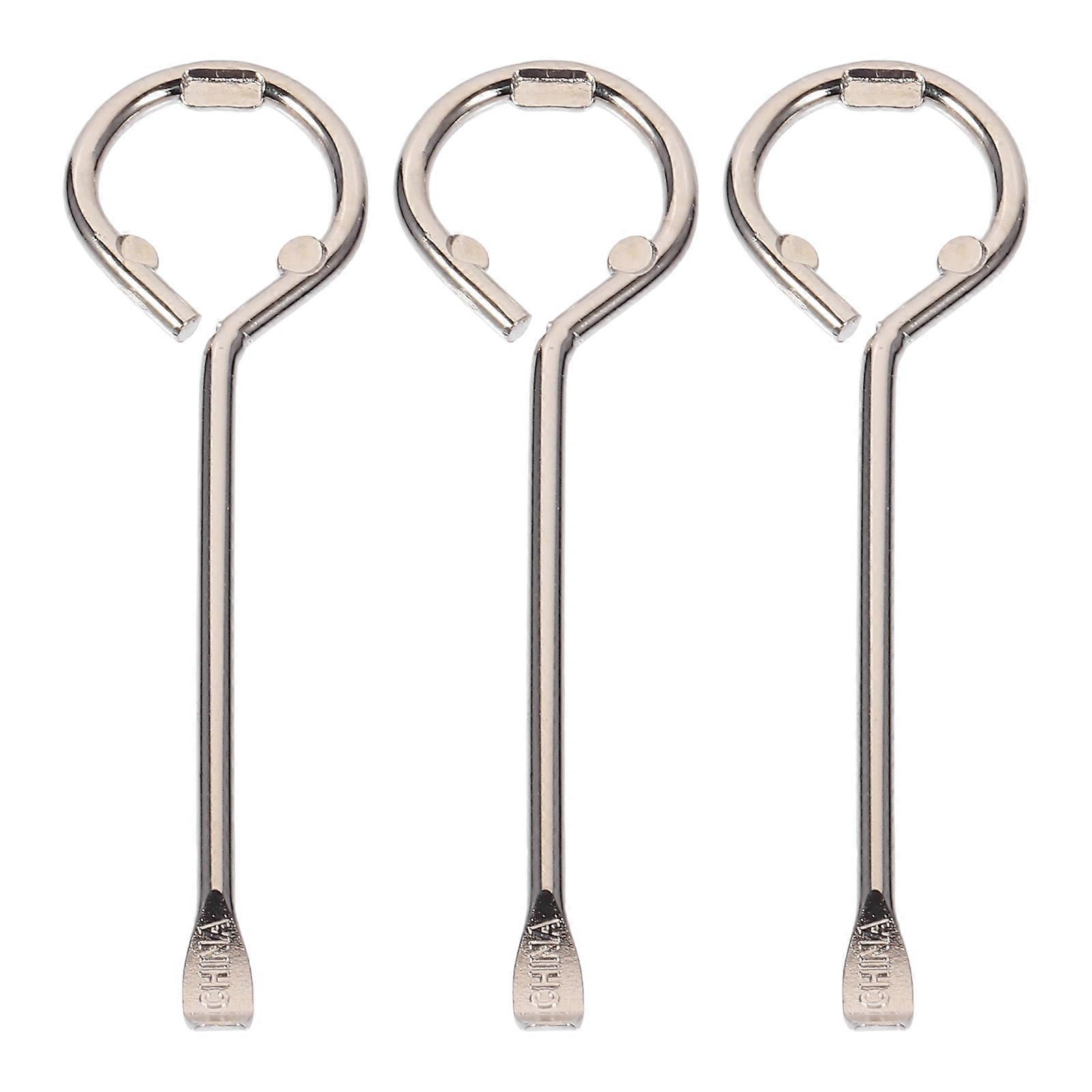 3-teiliges Set Robuster, Praktischer Dosenöffner Aus Eisen, Deckelöffner Für Farbeimer-12.00x3.50x0.40cm-silver