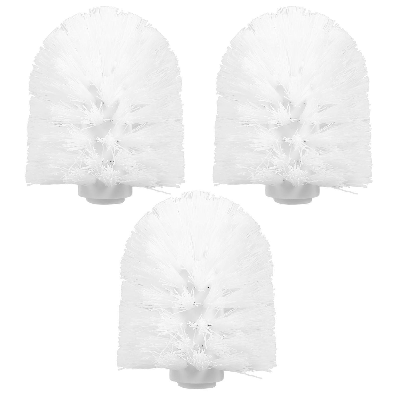3er-pack Ersatzköpfe Für Toilettenbürsten, Reinigungsköpfe, Bürstenkopf, Badezimmerzubehör-9.50x8.00x8.00cm-white
