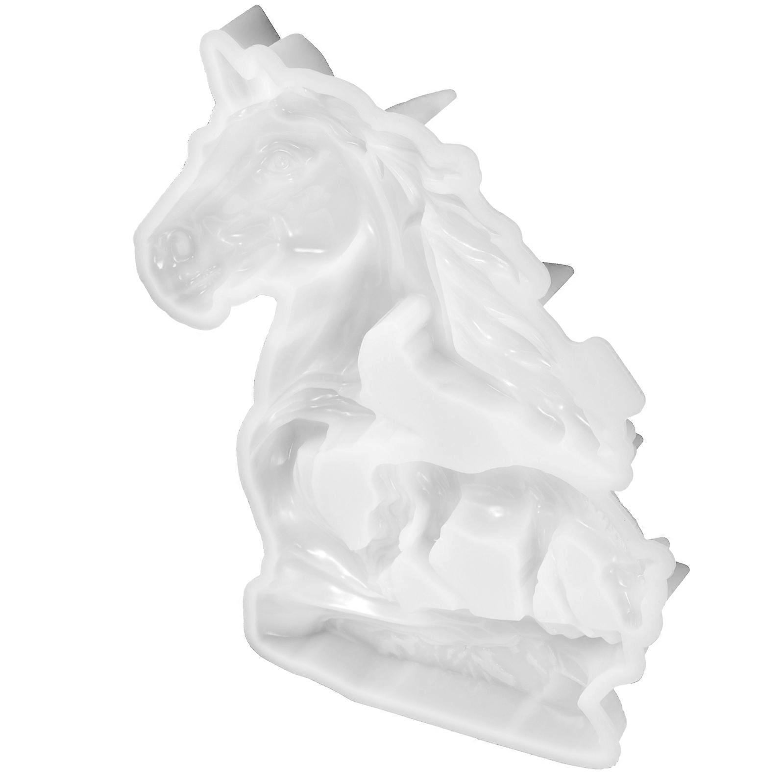Diy-silikonform In Pferdeform, Epoxid-silikonform, Tischdeko-form-20.40x15.00x2.20cm-white