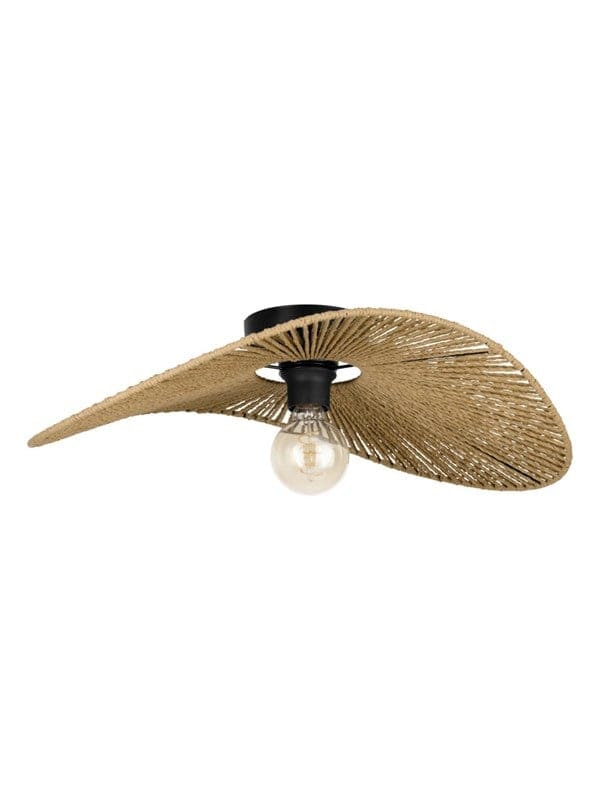 EGLO SIRUELA DECKENLEUCHTE E27 SCHWARZ/NATUR FSC