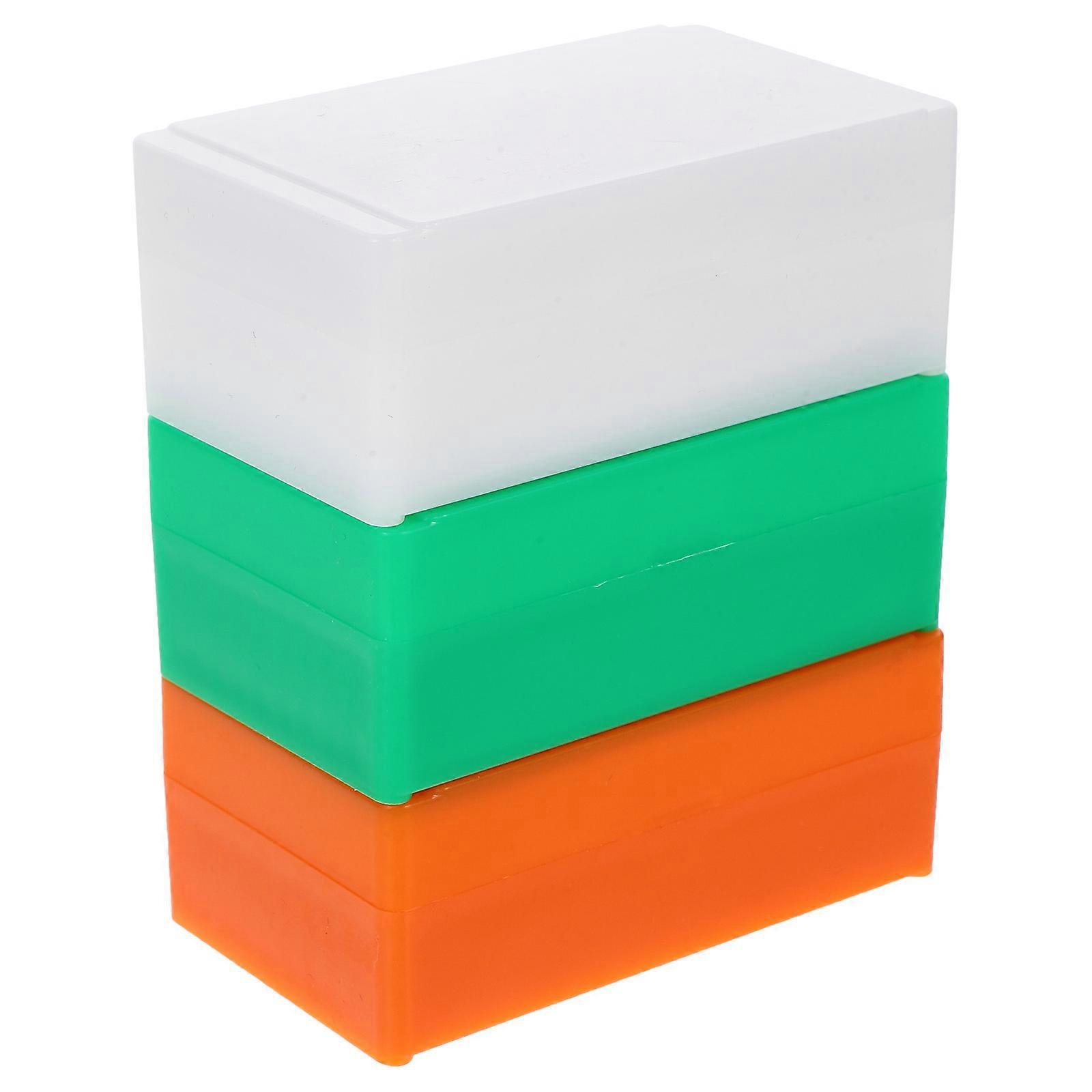 3er-pack Wiederverwendbare Objektträgerboxen Für Mikroskope, Organizer Für Wissenschaftliche Mikroskop-objektträger-8.20x5.20x3.10cm