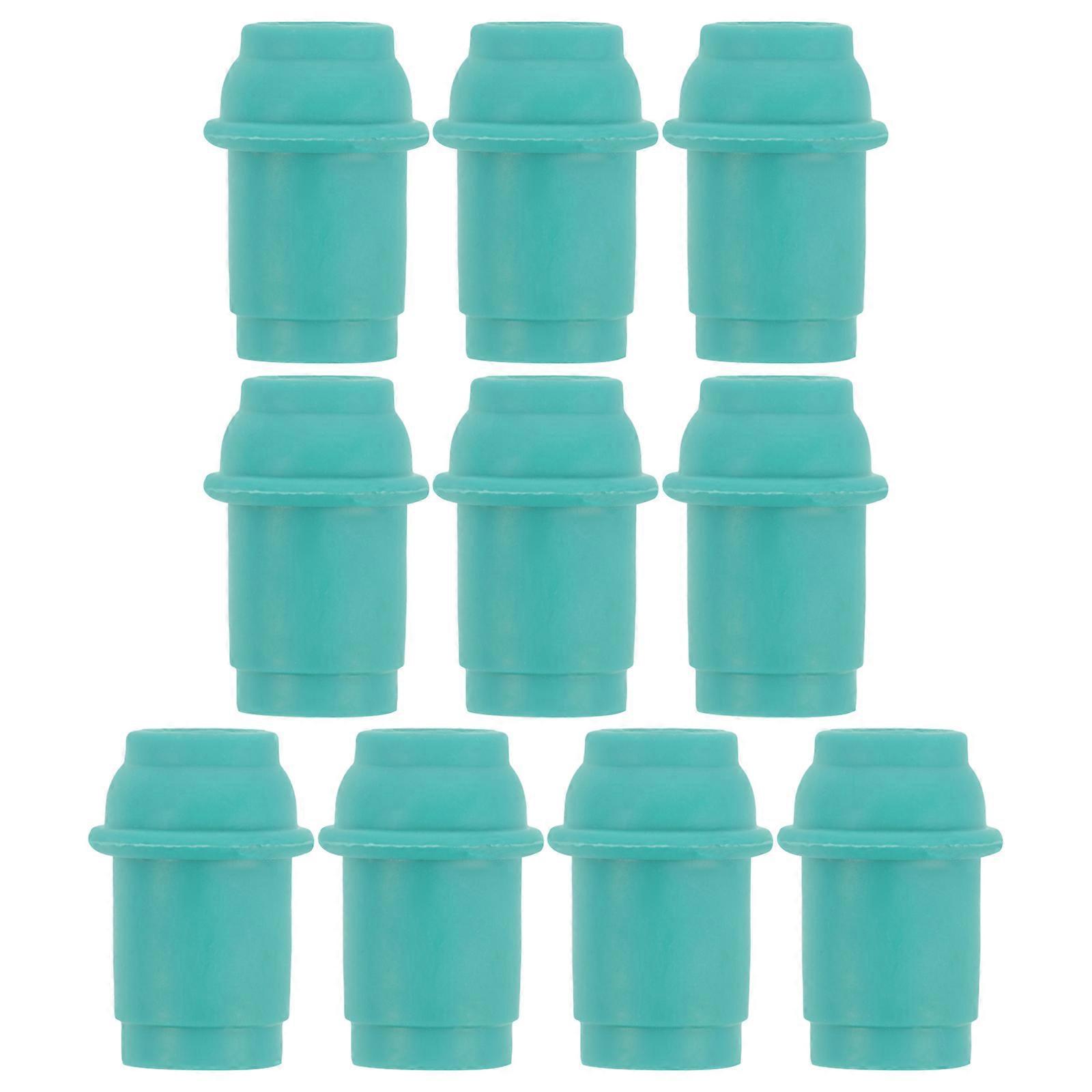 10 Stück Schröpfgeräte-anschlussstücke, Vakuum-schröpfpumpen-düsenaufsätze, Handpumpen-anschlussstücke-3.00x2.00x2.00cm-green