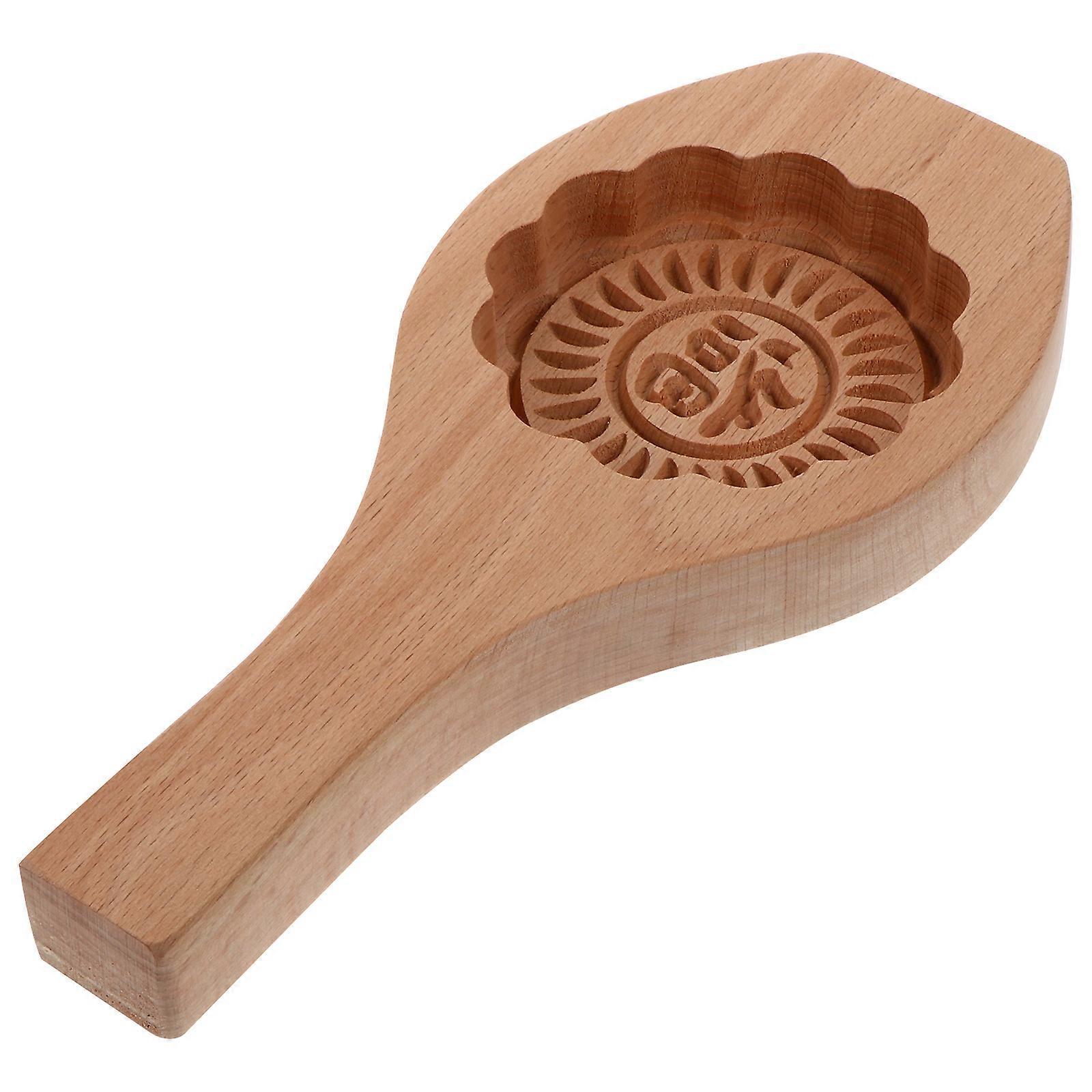 Stück Mondkuchenform Aus Holz, Kreatives Diy-backwerkzeug Für Den Haushalt, Geeignet Für Die Küche-22x10.5cm
