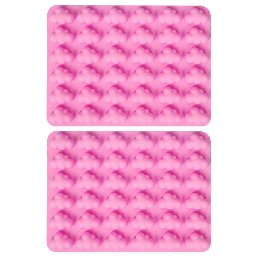 Stück 3d-wolken-silikonform, Schokoladen-, Bonbon- Und Fondantformen, Backwerkzeug-21.70x16.10x2.00cm-pink