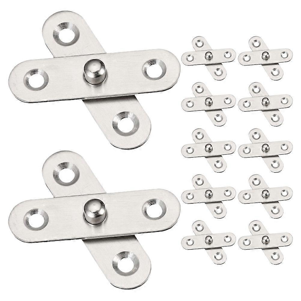 12 Stück Drehbare Türscharniere Aus Edelstahl, Auf- Und Ab-scharniere, Verdeckte Möbelscharniere-5.60x1.50x0.20cm