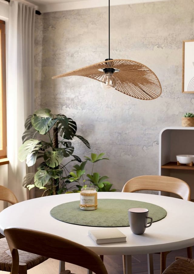 EGLO SIRUELA PENDELLEUCHTE 560X400 E27 SCHWARZ/NATUR FSC