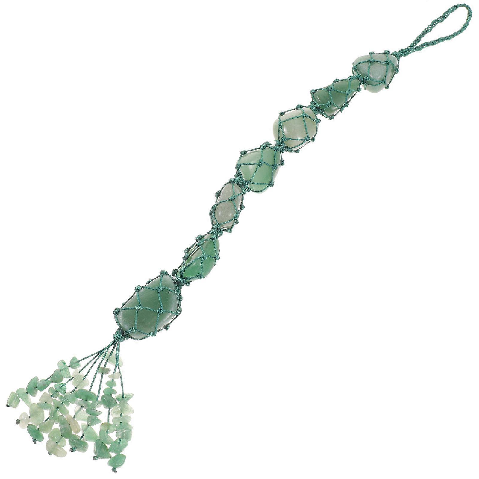 Auto-hängedekoration Aus Kristallstein Für Den Rückspiegel, Wanddekoration Für Zuhause-26x5cm-green