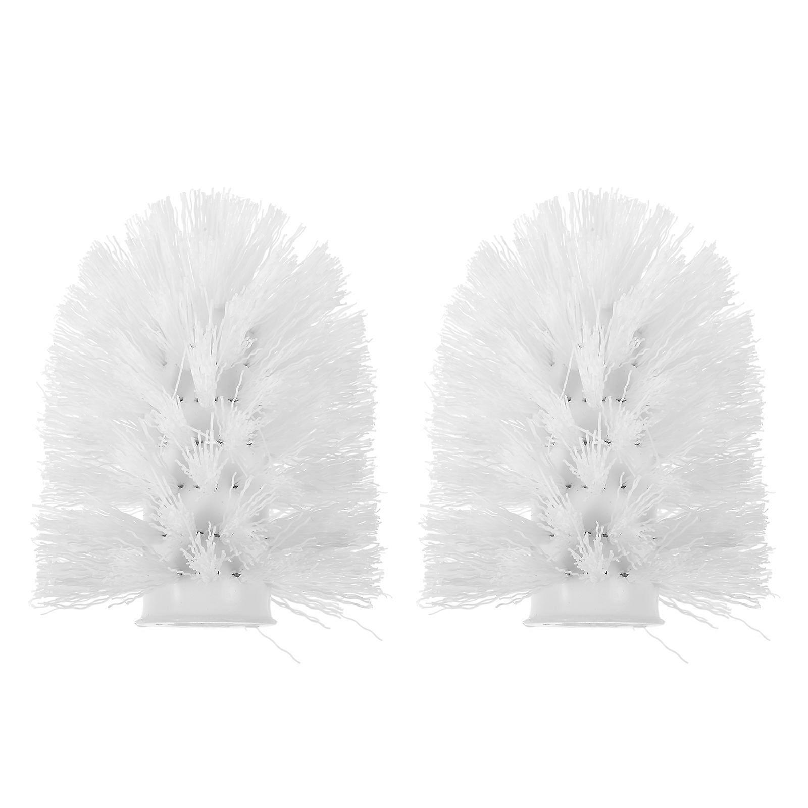 Stück Ersatz-toilettenbürstenköpfe Aus Kunststoff Für Die Badreinigung-9.00x8.00x8.00cm-white