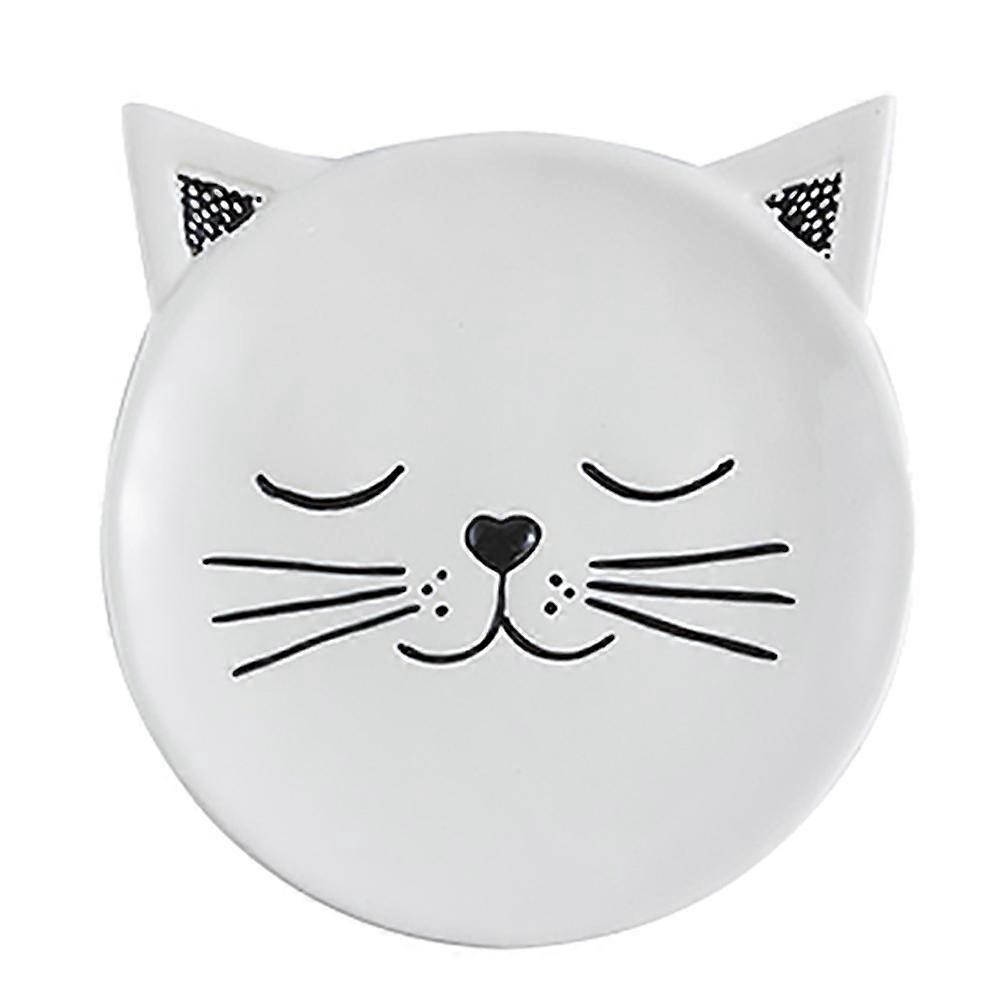 Stück Keramikteller In Cartoon-tierform Für Knödel, Desserts Und Andere Speisen-22.4x18.8cm-white