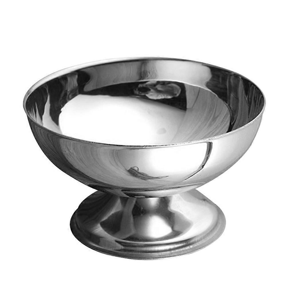Stück Exquisiter Salatbecher, Dessertschale, Obstbecher Aus Edelstahl-10.70x10.70x6.20cm-silver