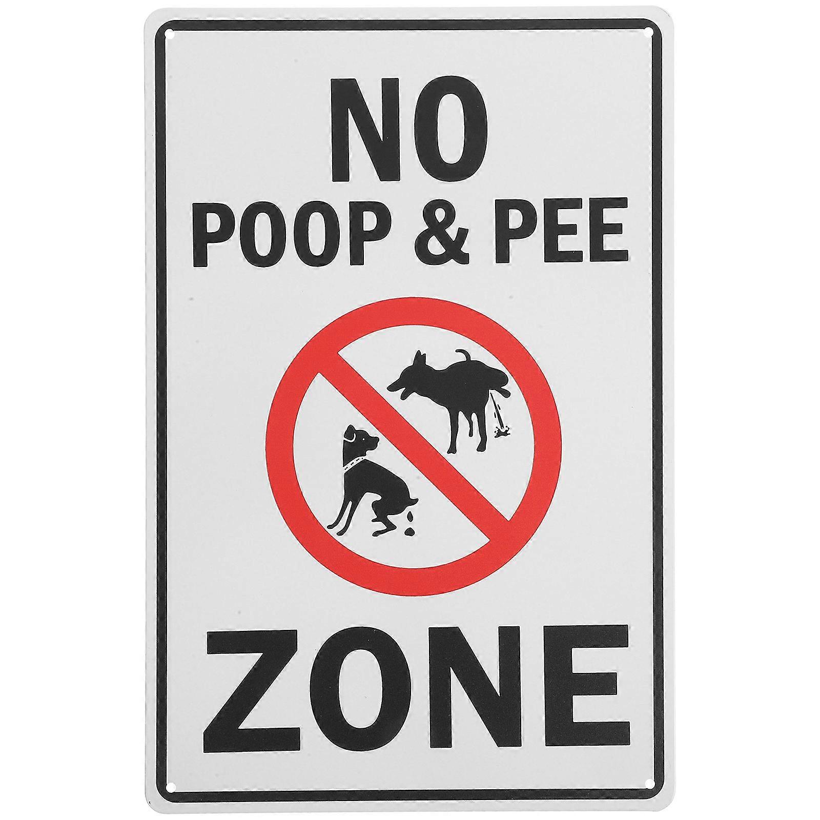 Schild „kein Urinieren/kot“ Für Hunde Im Freien, Warnschild „hunde Ausführen“ (hinweis: Hunde Ausführen), Parkhinweis-30.00x20.00x0.20cm-white