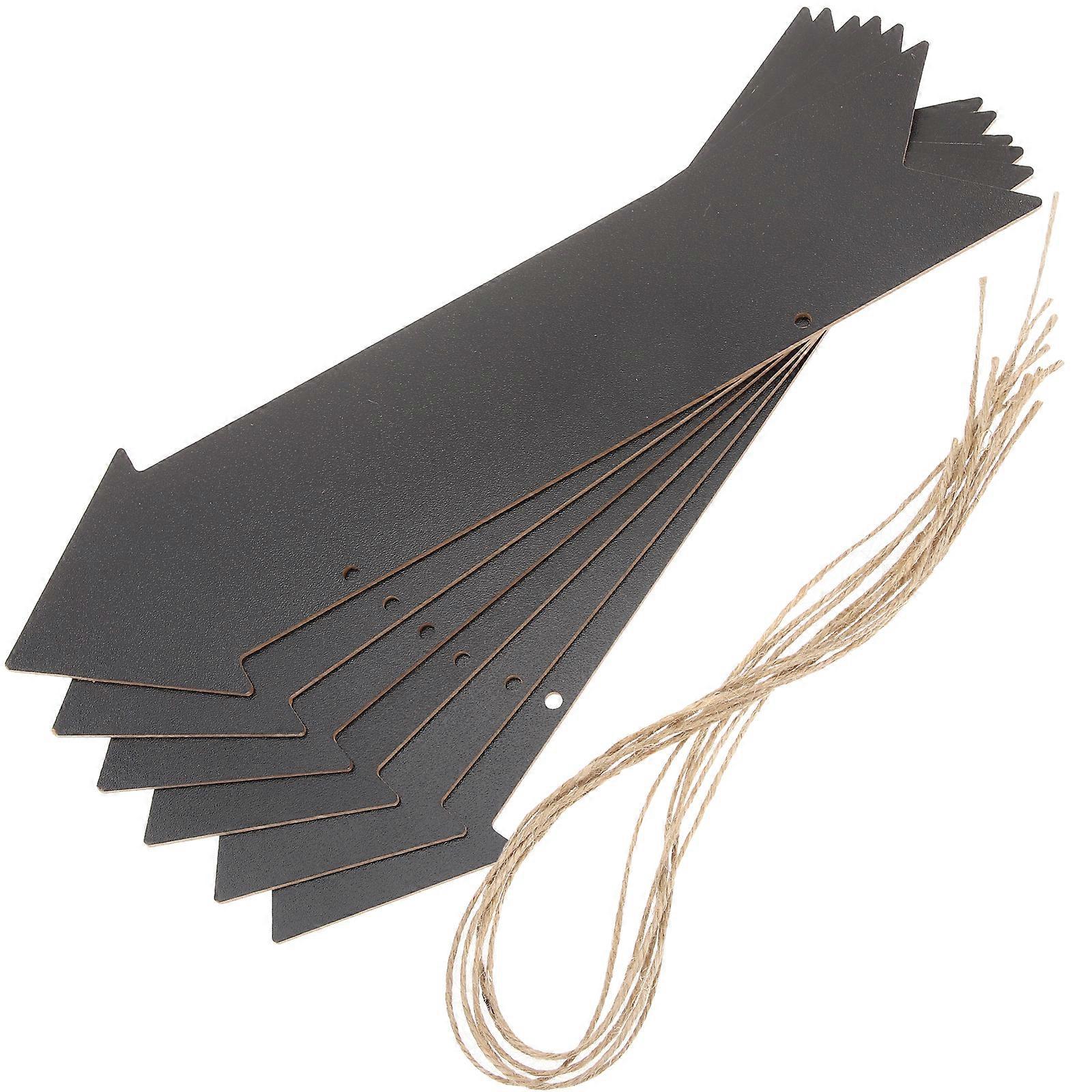 Stück Kreidetafel-pfeilschilder, Doppelseitige Pfeilschilder, Leere Pfeilschilder, Richtungsschilder-33.50x8.70x0.50cm-black