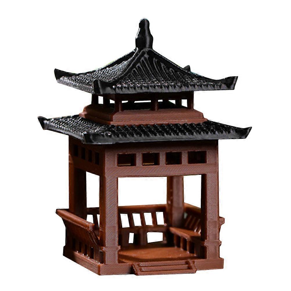 Landschaftsgestaltung Pavillon Statue Aquarium Dekoration Fischbecken Landschaftsornament-4.00x3.50x3.50cm