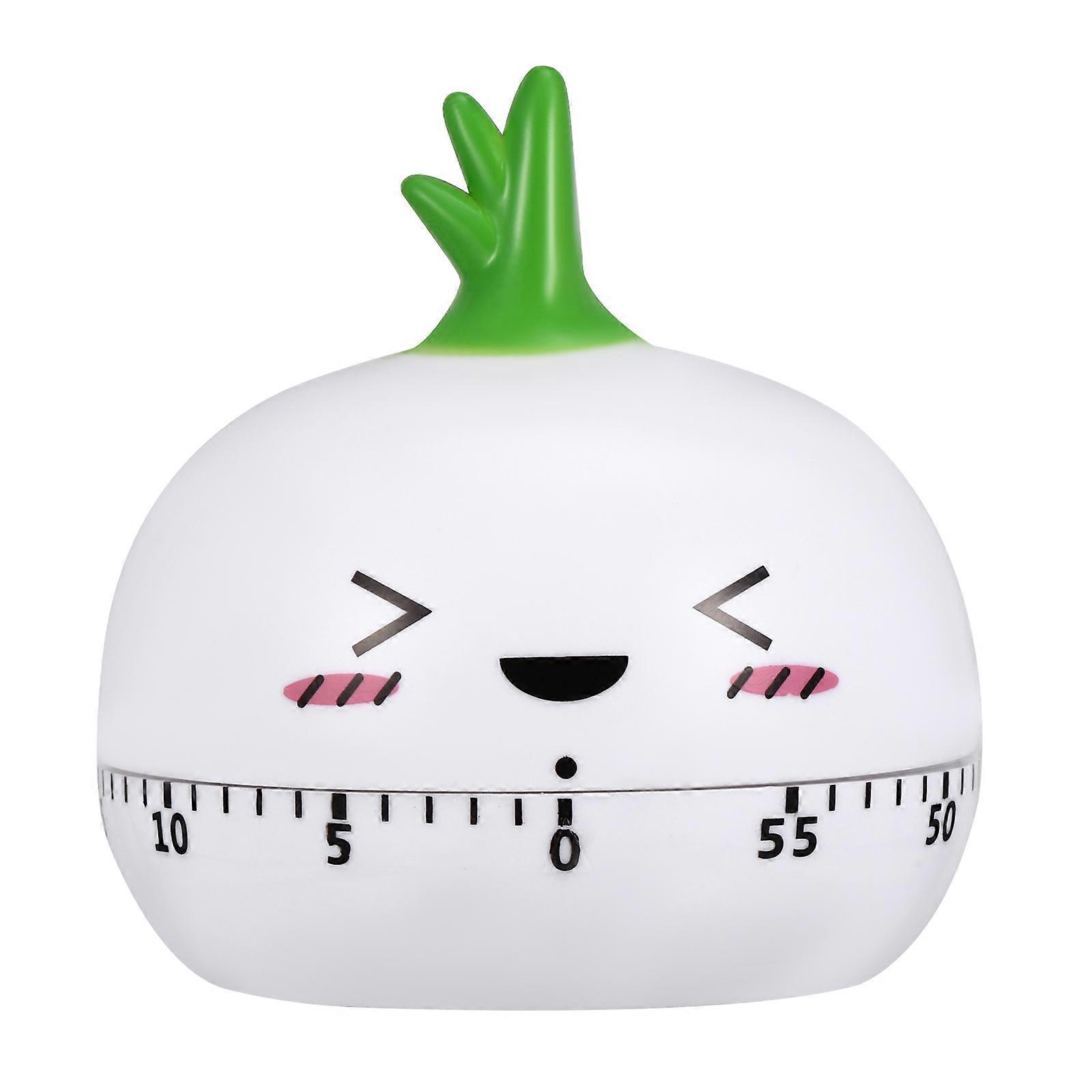 Stück Praktischer Mechanischer Timer, Eleganter Timer Für Den Haushalt Und Die Küche-6.5x6.5cm-white