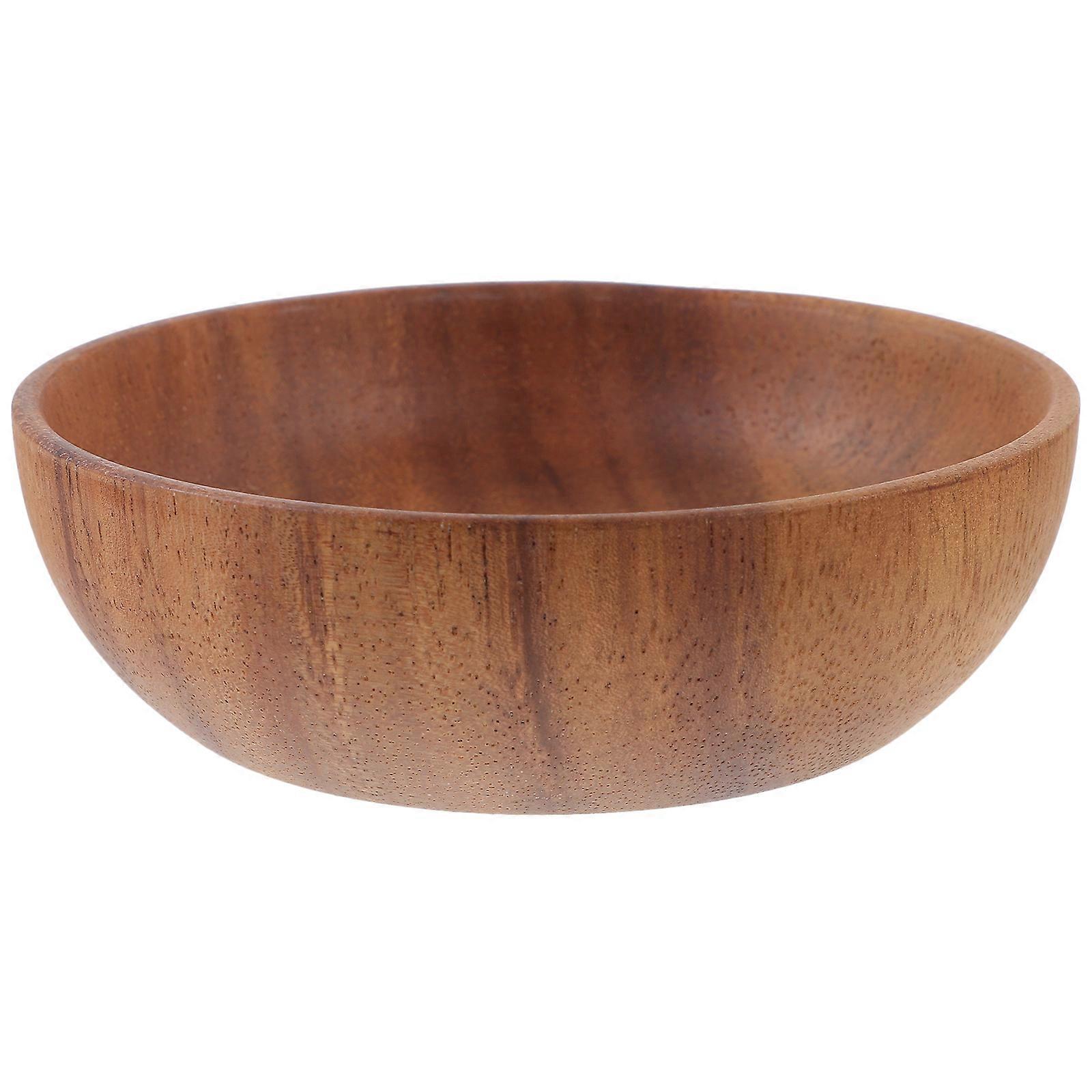 Kreative Saucenschale, Runder Servierteller Aus Holz-12.00x12.00x3.80cm