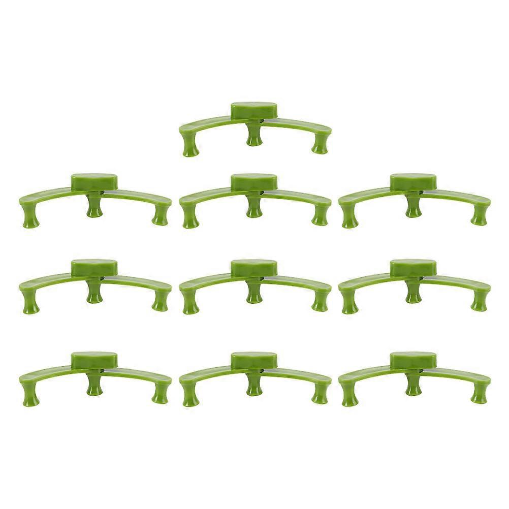 10 Stück Verstellbare Astbieger, Fixierer, Wiederverwendbarer Astzieher Für Den Garten-12.00x3.50x1.50cm-green