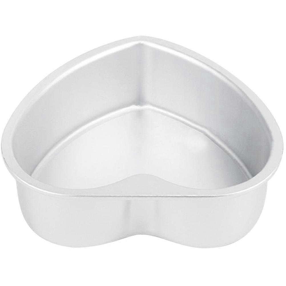 Herzförmige Kuchenform Aus Legierung, Ringförmige Keksform, Herzform Für Kuchen, Kekse Und Mousse-20x19.5cm-silver