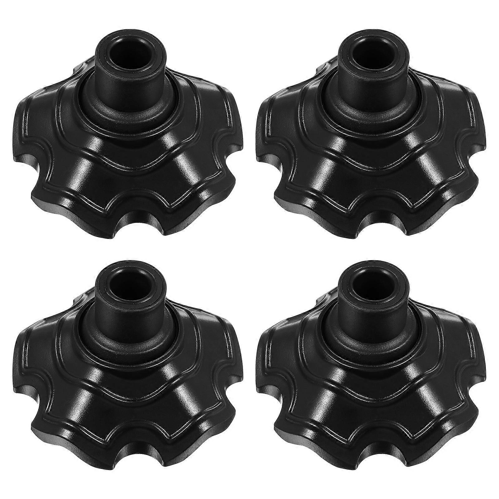 Stück Campingstuhl-fußkappen, Campinghocker-beinkappen, Tischbeinschoner Für Den Außenbereich-7.5x7.5x4cm-black