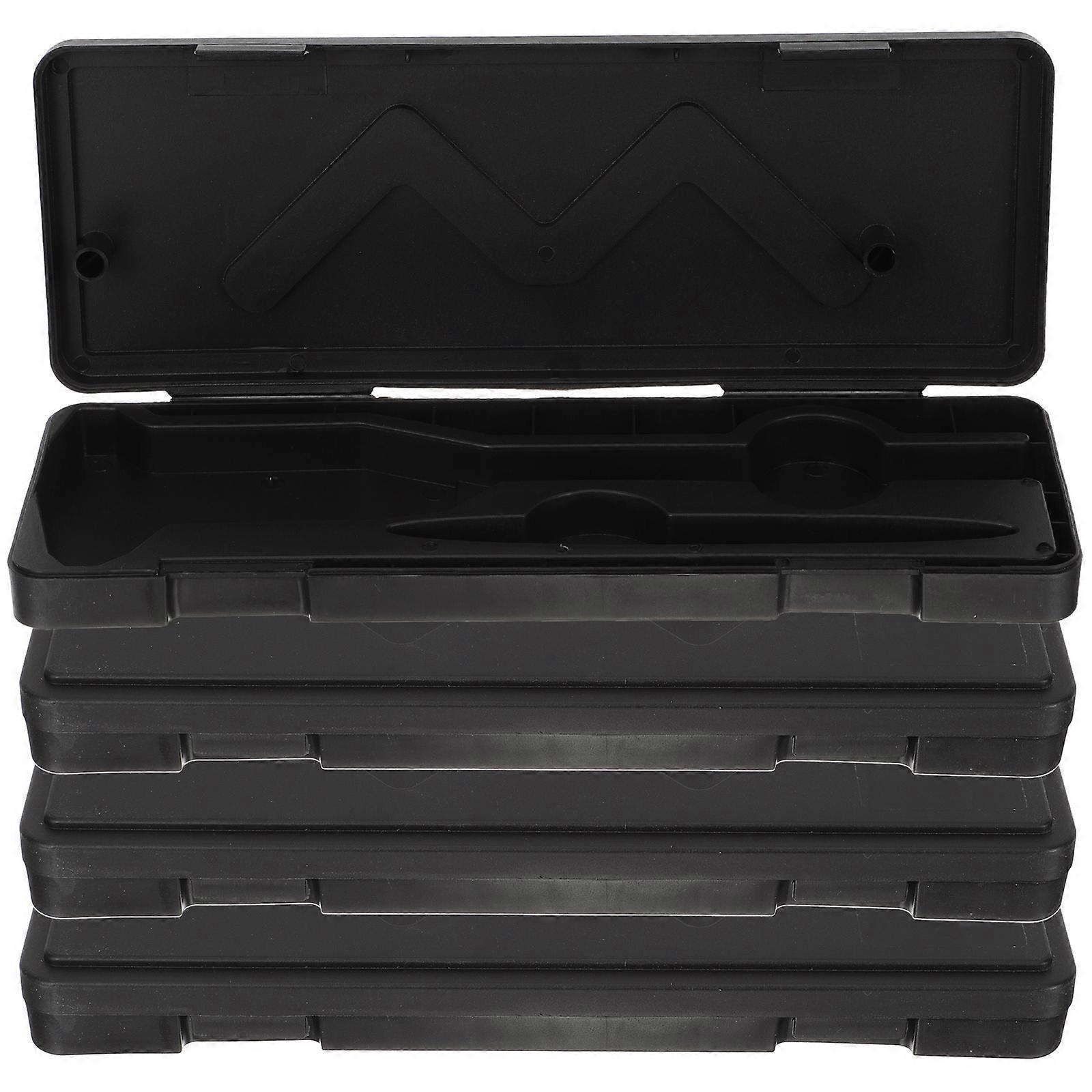 4er-pack Tragbare Messschieberbox, Multifunktions-aufbewahrungsbox, Verpackungsbox Für Messschieber-25.1x9cm-black