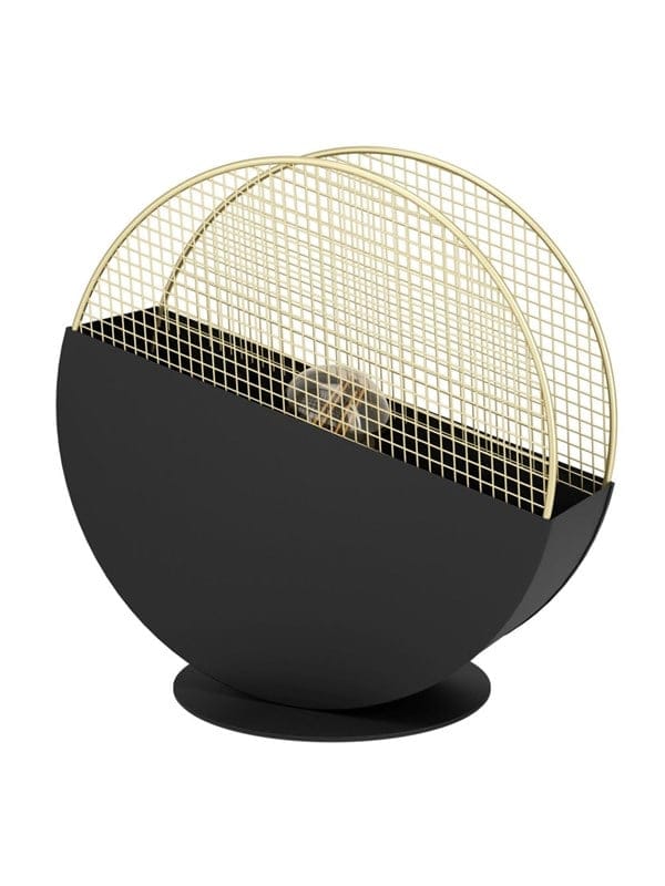 EGLO MUMBLES TISCH E27 H285 SCHWARZ/GOLD