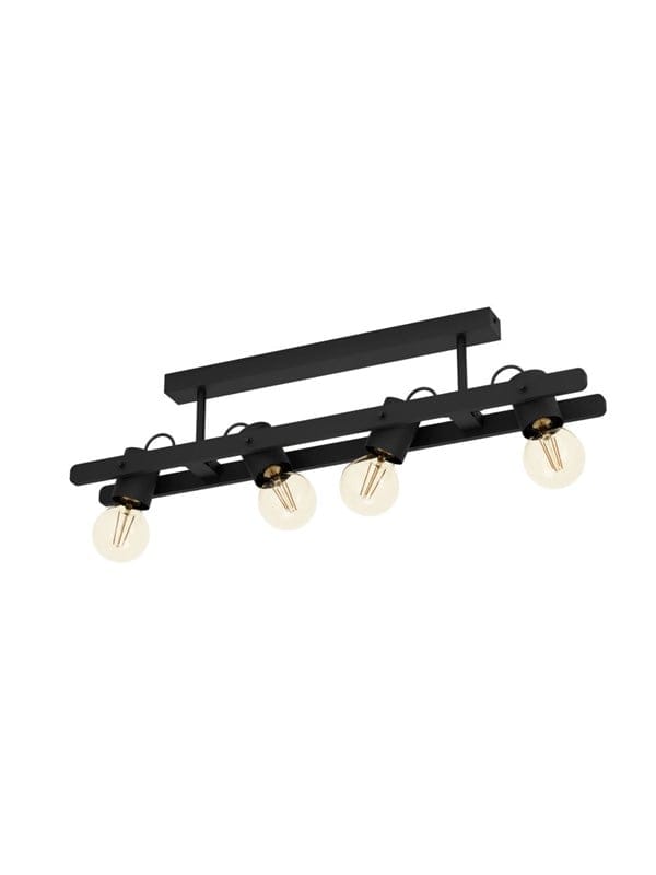 EGLO PLIMSOLL DECKE 4XE27 L770 SCHWARZ FSC