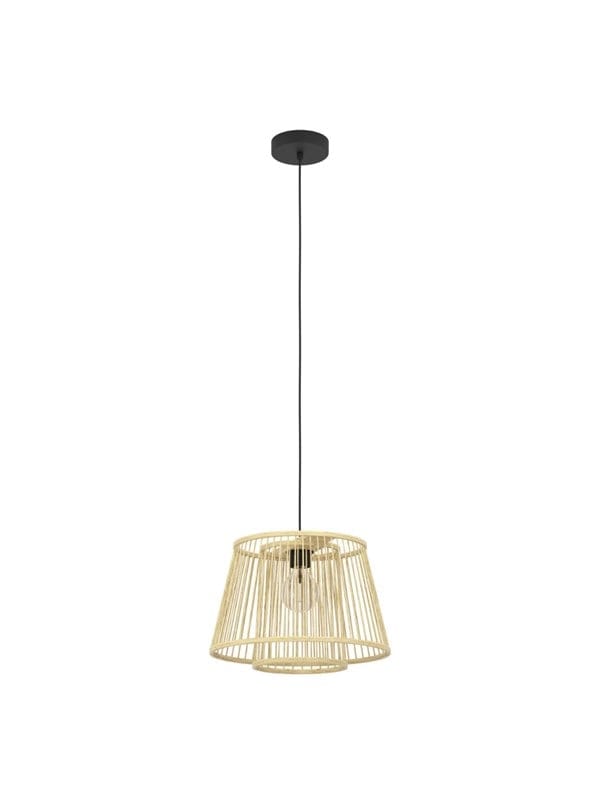 EGLO HYKEHAM PENDELLEUCHTE E27 Ø380 NATUR